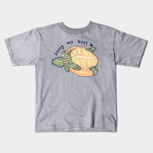 Doing My Best Turtle Version Kids T-Shirt